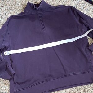 Athleta Quarter-Zip Pullover Sweater - Deep Plum